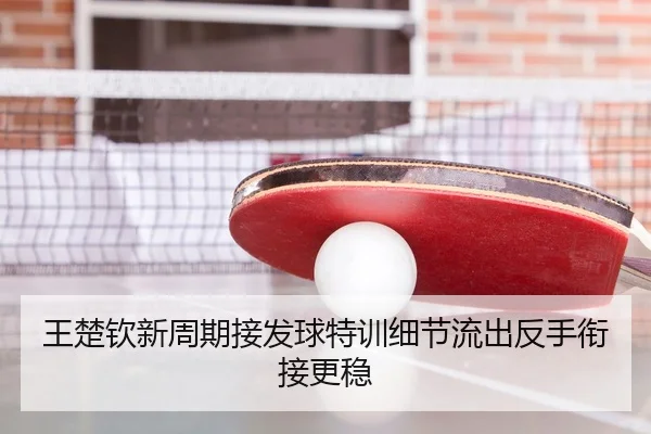王楚钦新周期接发球特训细节流出反手衔接更稳